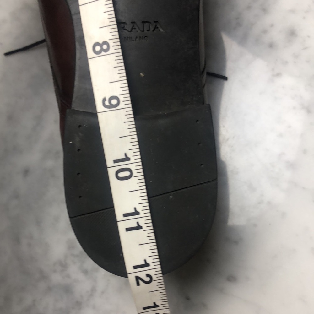 PRADA Men's Brown Leather Lace-Up Dress Shoes 9.5 - Picture 13 of 13